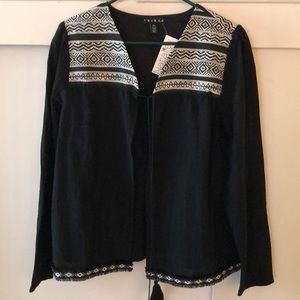 Tribal Long sleeve boho embroidered jacket so L